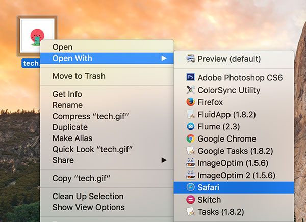 Cara Play Animated GIF pada Mac