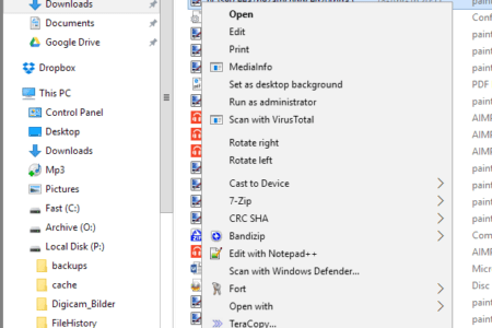 Cara mempercepat menu klik kanan Windows