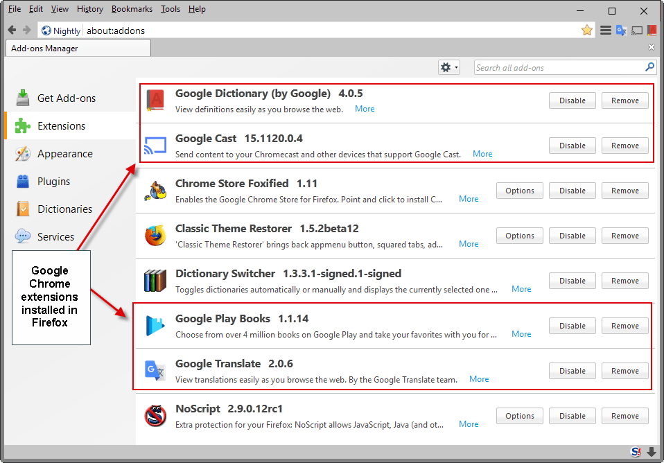 Cara instal ekstensi Google Chrome di Firefox