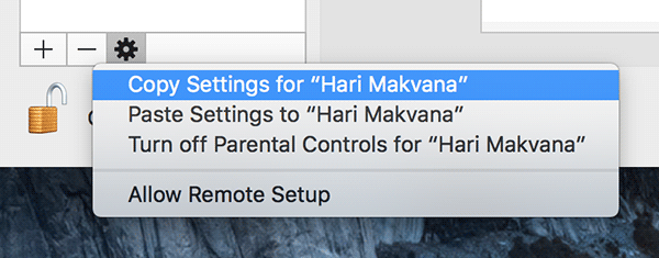Cara Copy Parental Controls dari Satu Account untuk lainnya pada Mac