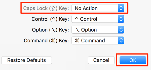 Cara Nonaktifkan Caps Lock pada Mac