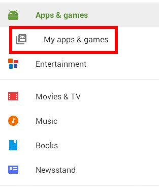 Memilih Aplikasi Android Tertentu dari Auto Updating