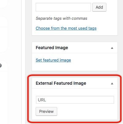Cara Menggunakan Gambar Eksternal sebagai Featured Images di WordPress