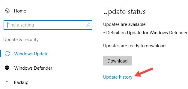Cara Mencari History Update di Windows 10