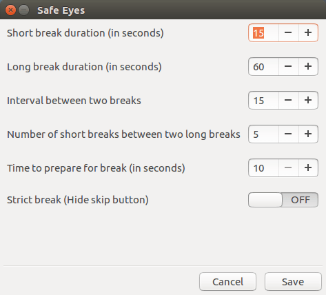 Cara mengurangi ketegangan mata di Linux Ubuntu