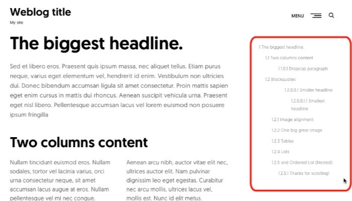 Cara Menambahkan Floating Table of Contents ke Posting WordPress