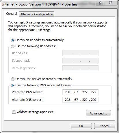 Menggunakan  DNS Server Untuk Mempercepat Kecepatan Internet